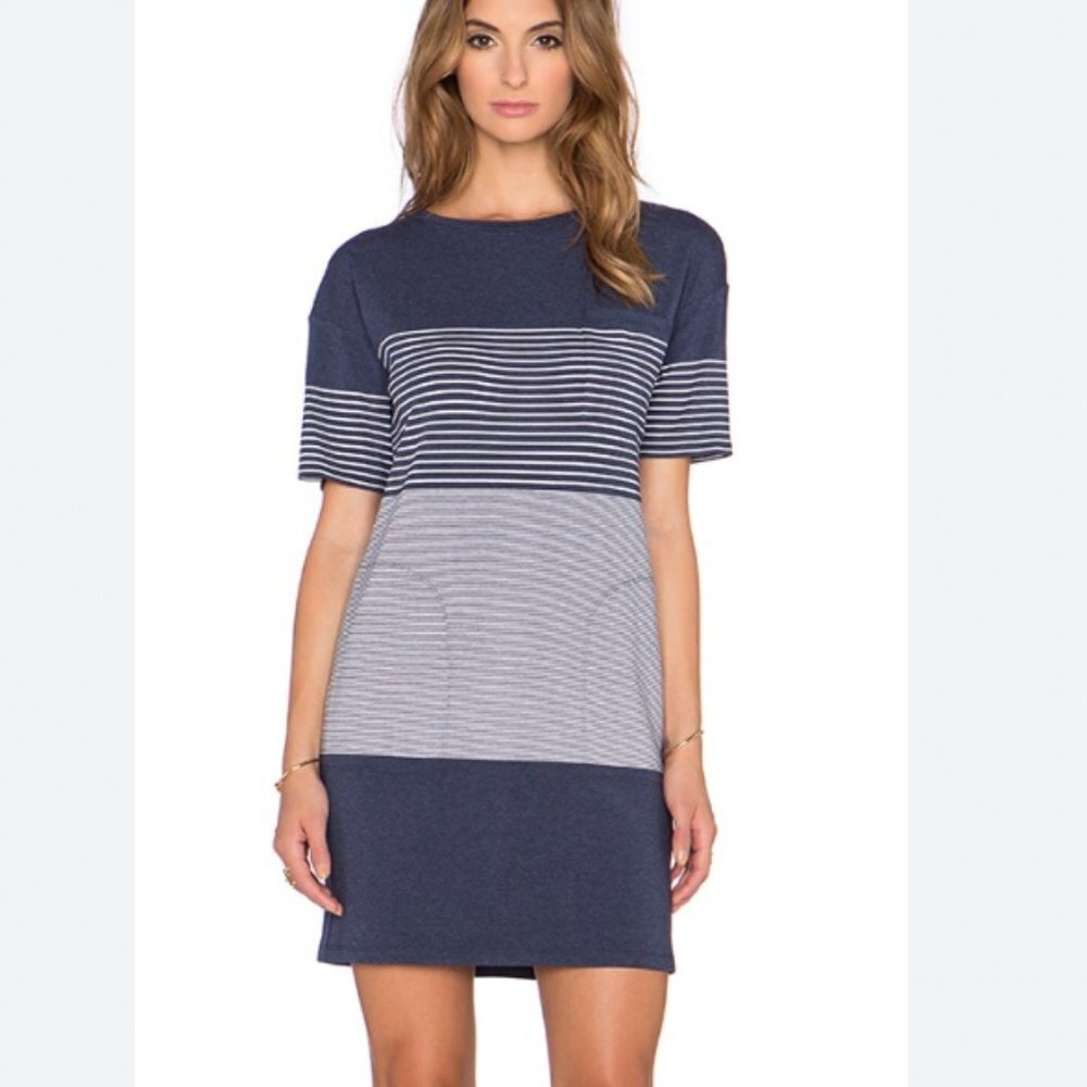 Theory Pelloa Striped Dress Size Medium EUC